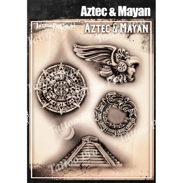 ProAiir Tattoo Pro TPS Aztec & Mayan pochoir tatouage aérographe