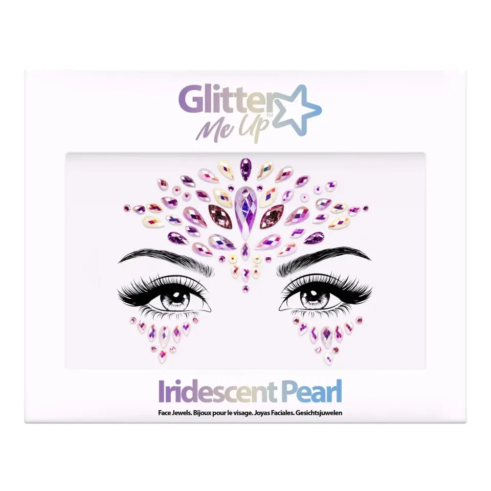 Paintglow Glitter Me Up Iridescent Pearl bijoux visage perle dorée