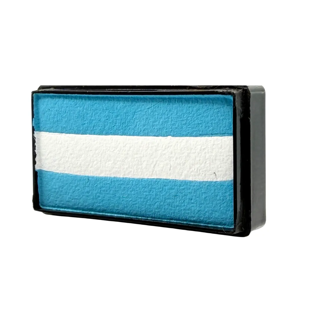 F.A.B. Arty Cake Argentina Flag maquillage visage 28 g bleu blanc