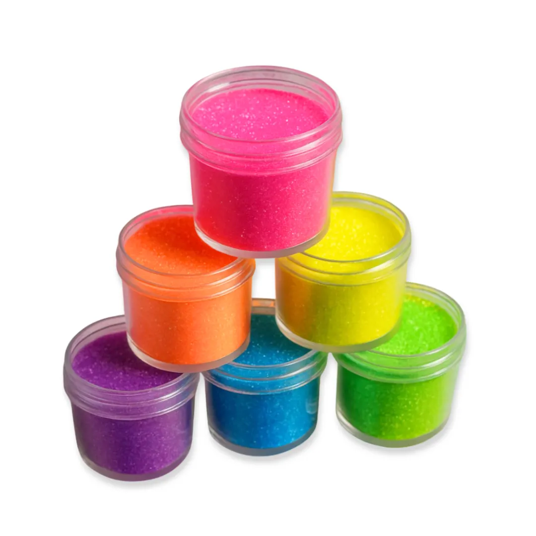 F.A.B. Silly Sparkle Six Iridescent Glitter paillettes visage 6 pots