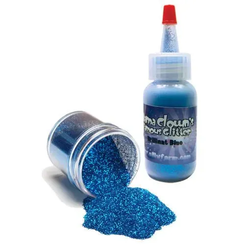F.A.B. Mama Clown Brilliant Blue paillettes 1 oz irisé