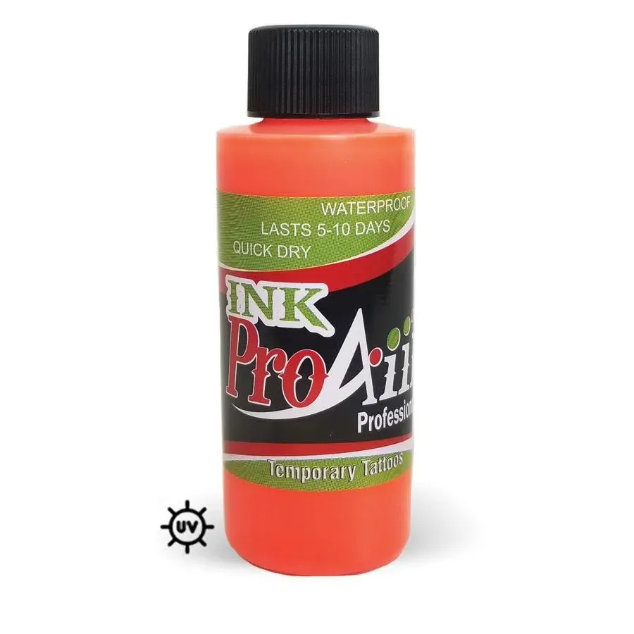 ProAiir INK Orange Fluo encre tattoo temporaire 60ml UV