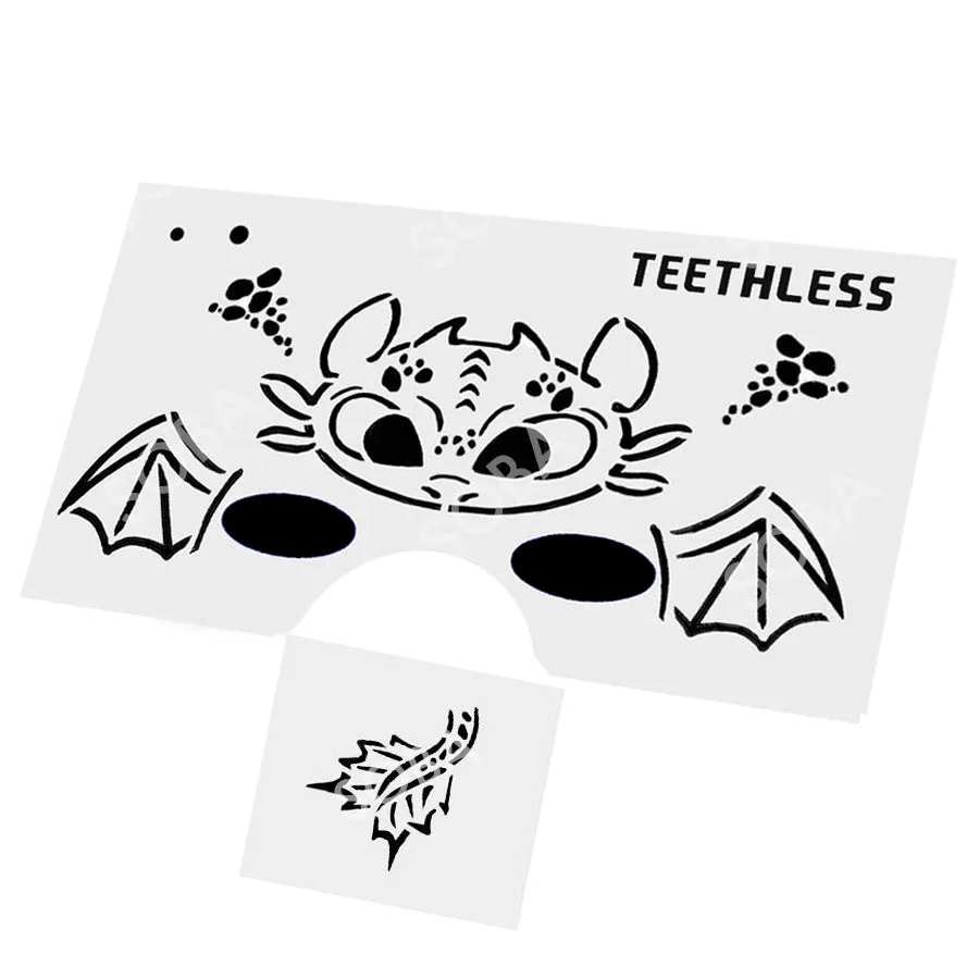 ProAiir StencilEyes Teethless pochoir visage dragon