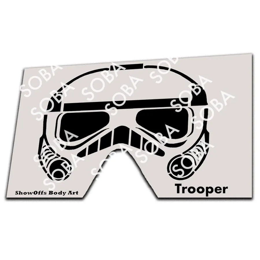 ProAiir StencilEyes Trooper pochoir visage soldat