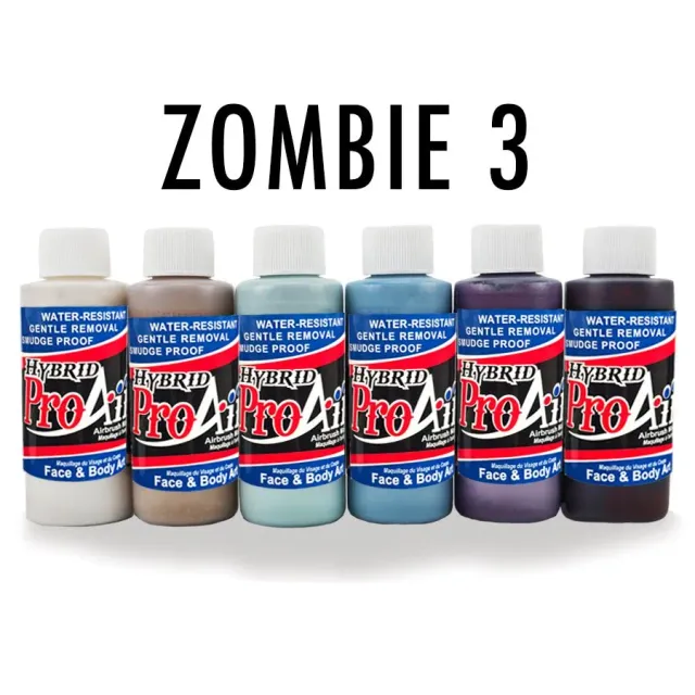 ProAiir Hybrid Zombie 3 kit maquillage Halloween 30 ml