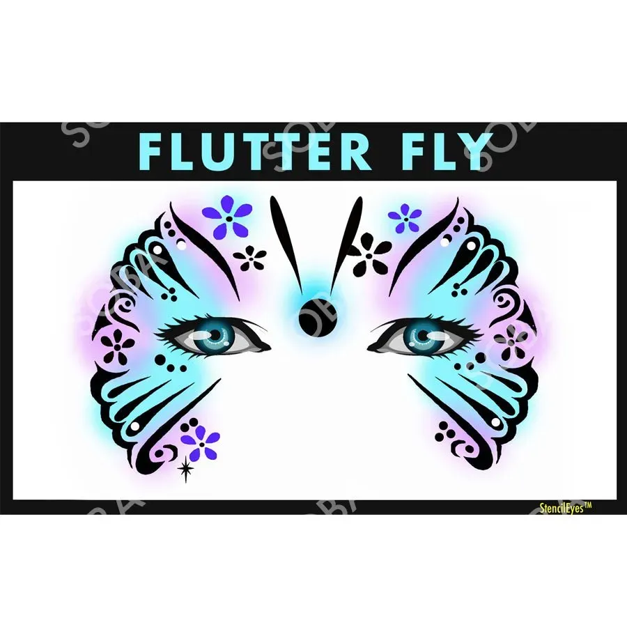 ProAiir StencilEyes Flutter Fly pochoir visage papillon
