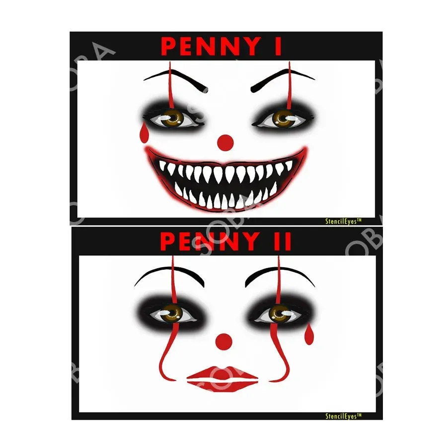 ProAiir StencilEyes Penny pochoir adulte clown Halloween