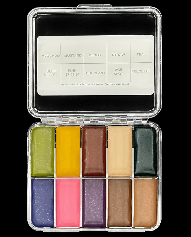 Skin Illustrator Misfits Los Angeles On Set palette maquillage alcool