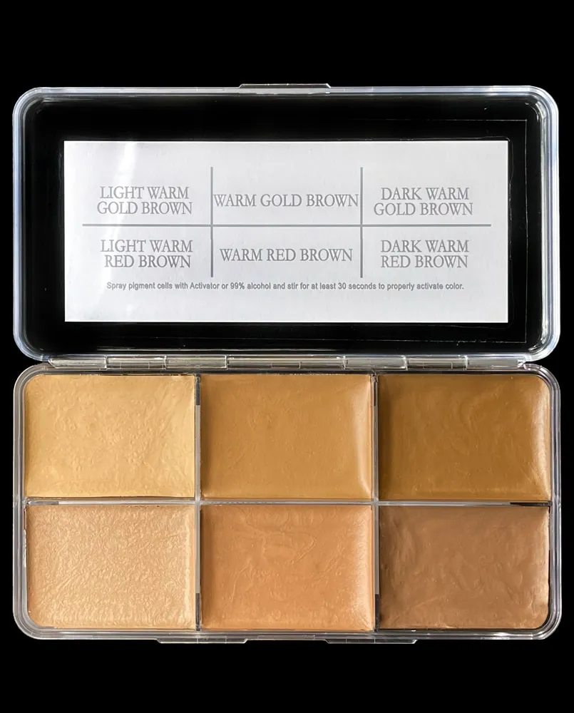 Skin Illustrator Hair Illustrator Warm Brown palette cheveux 6 tons chauds