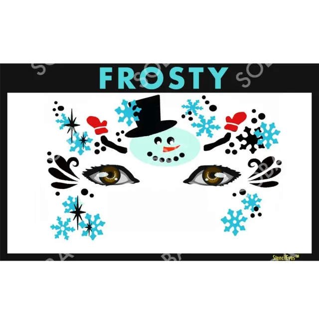 ProAiir StencilEyes Frosty pochoir visage Noël taille unique