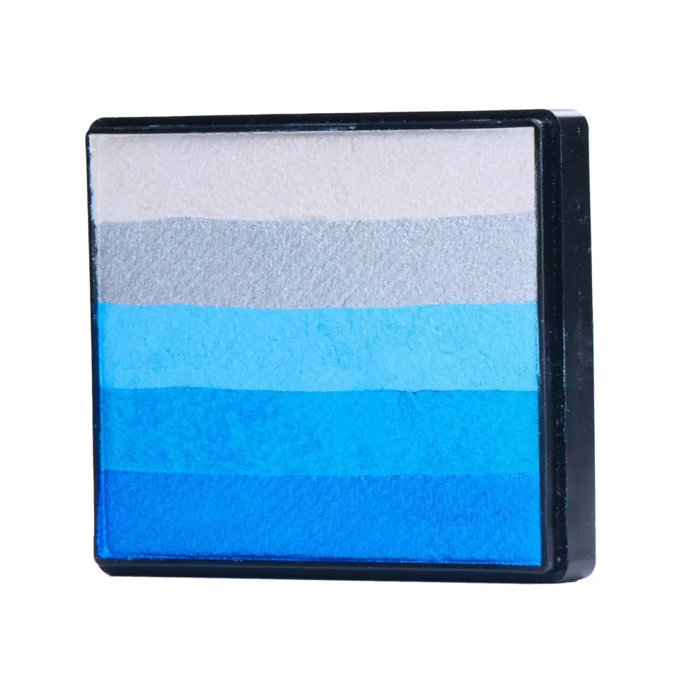 F.A.B. Snowflakes Rainbow Cake face paint 50g bleu glacé