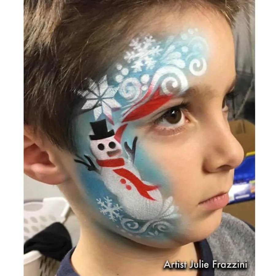 ProAiir StencilEyes Flurry Snowman pochoir maquillage Noël