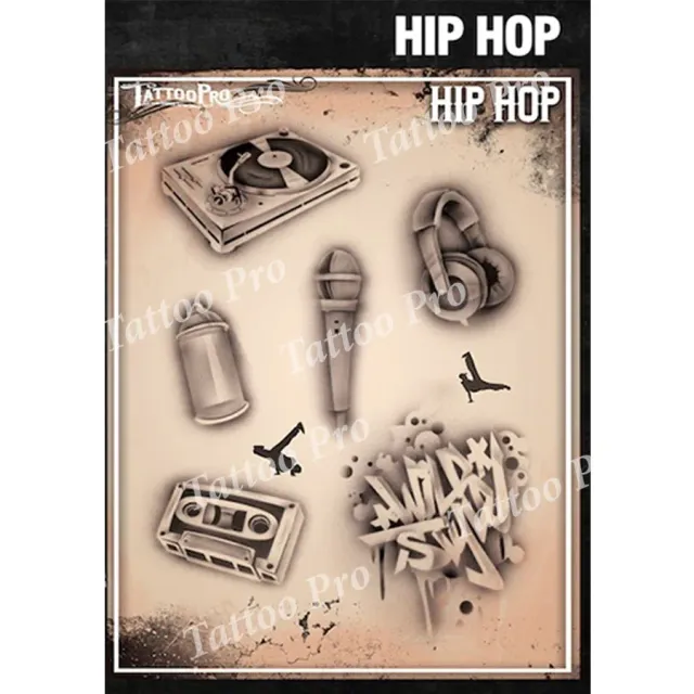 ProAiir Tattoo Pro Hip Hop pochoir série 3