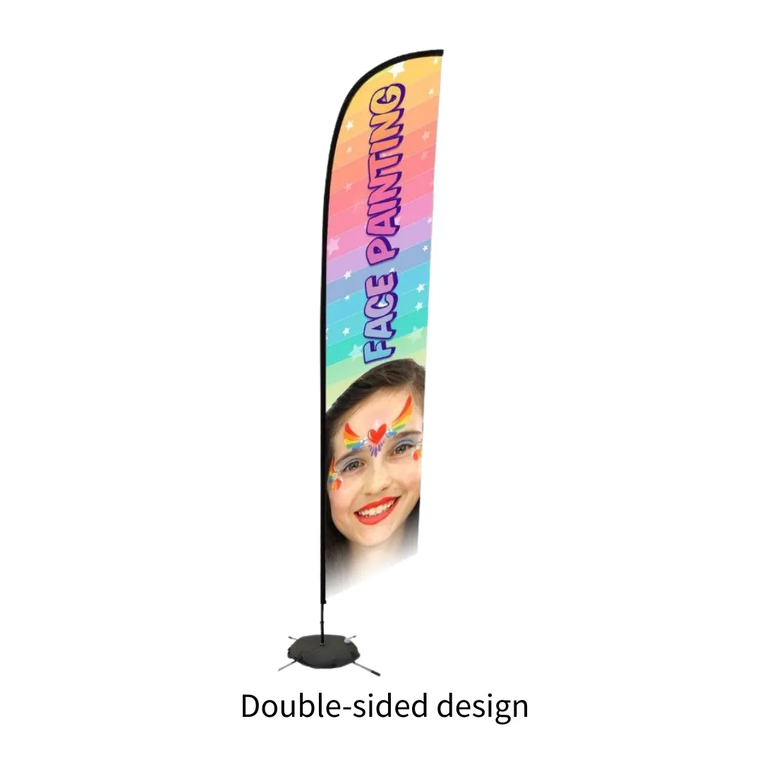 F.A.B. Bannière drapeau Face Painting enseigne stand tissu seul