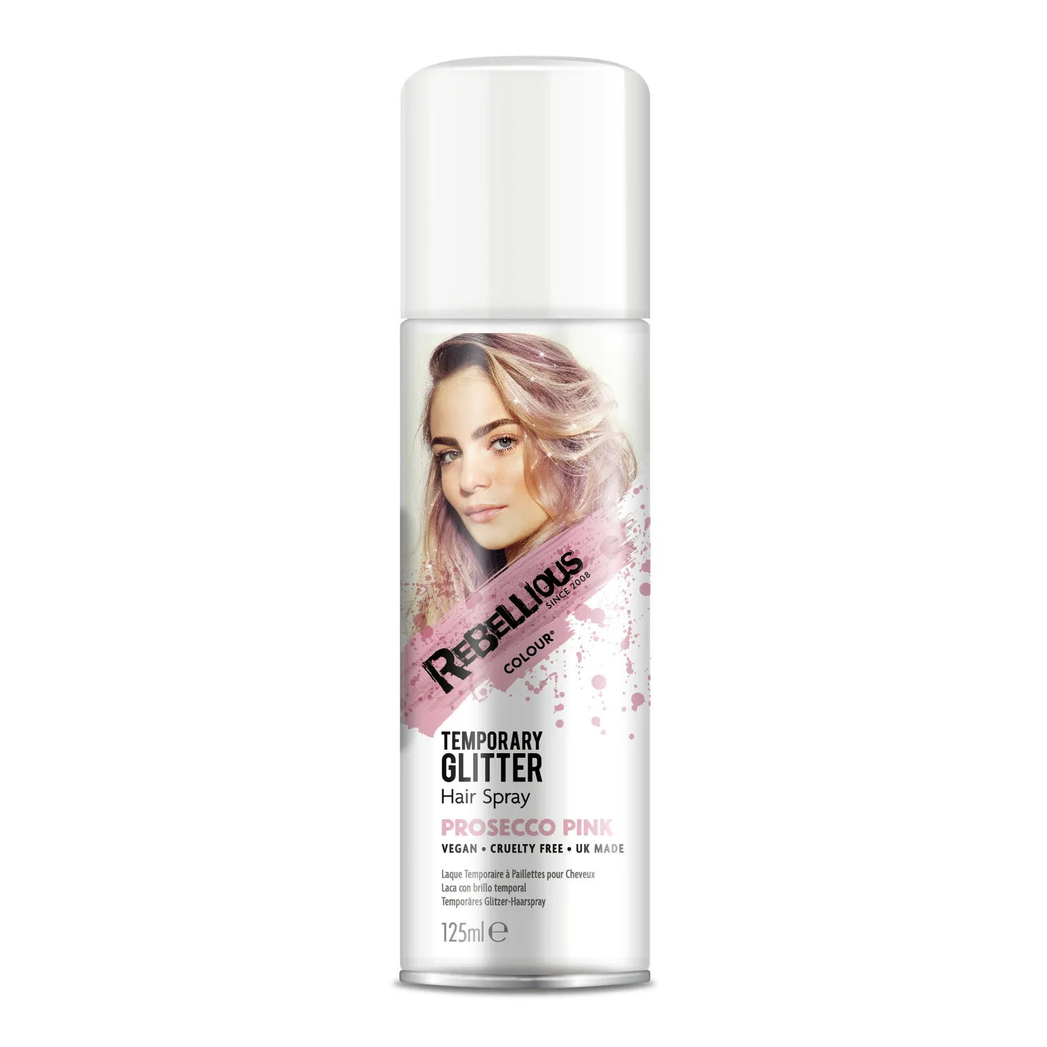 Paintglow Rebellious Colour spray pailleté cheveux temporaire