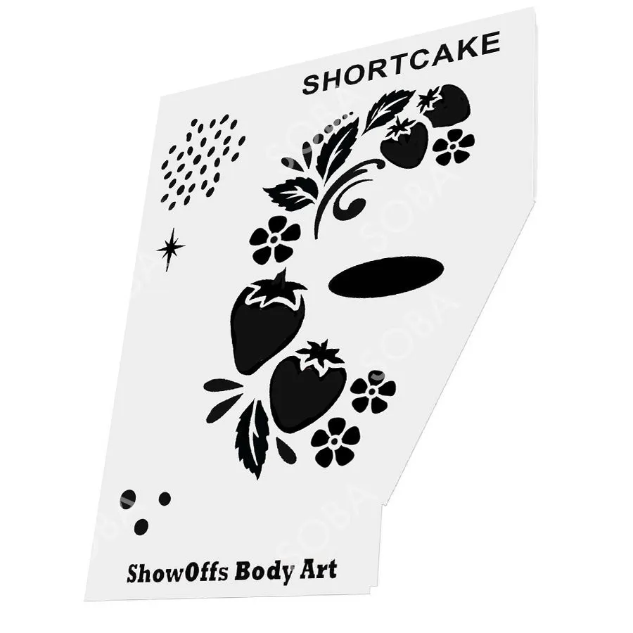 ProAiir StencilEyes Shortcake pochoir taille unique fraise