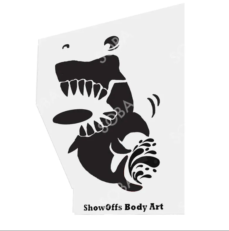 ProAiir StencilEyes Sharky pochoir taille unique requin