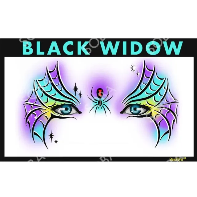 ProAiir StencilEyes Black Widow pochoir visage toile taille unique