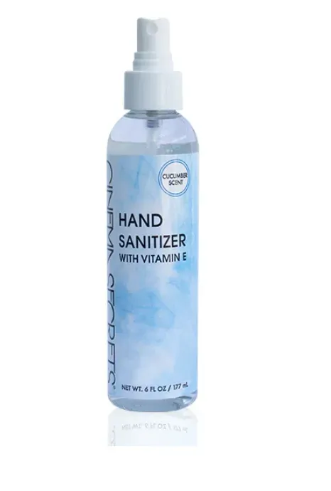 Cinema Secrets spray désinfectant mains 6 oz hydratant