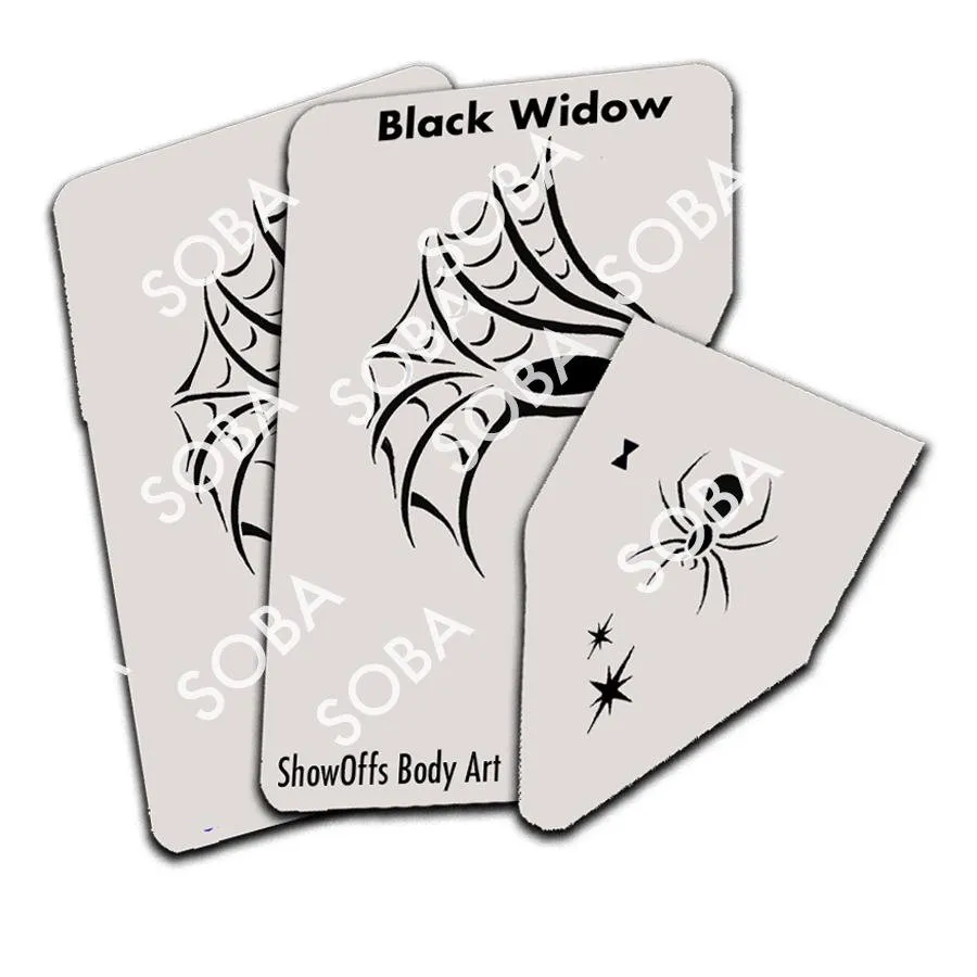 ProAiir StencilEyes Black Widow pochoir visage toile taille unique