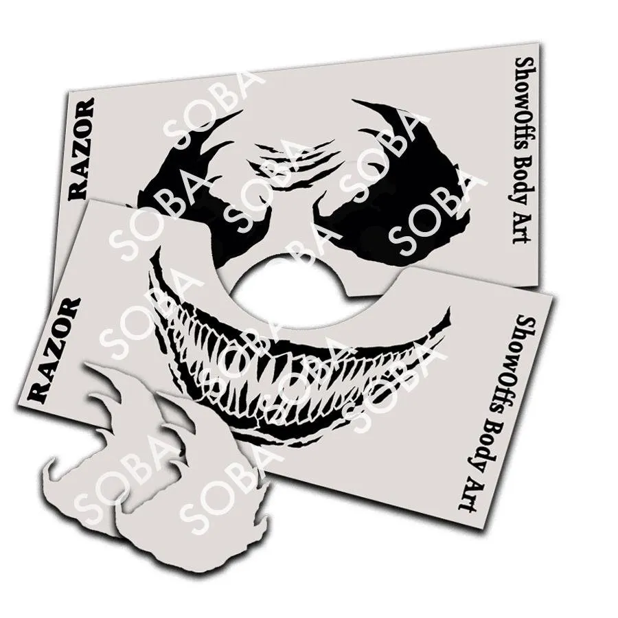 ProAiir StencilEyes Razor pochoir adulte et enfant venom