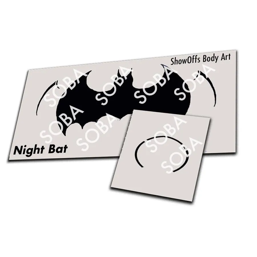 ProAiir StencilEyes Night Bat pochoir visage héros adulte