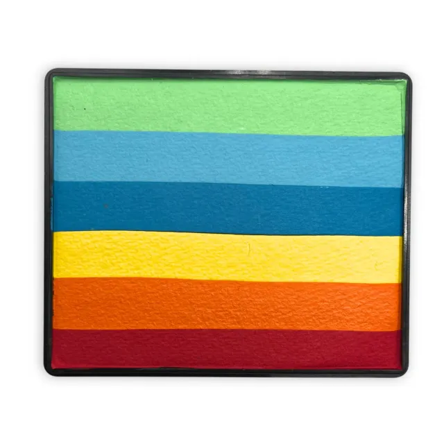 F.A.B. Retro Brite peinture visage rainbow cake 50g mate