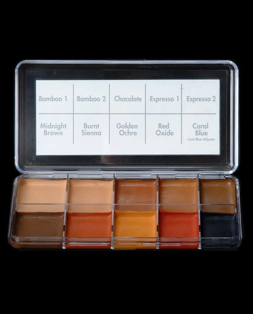 Skin Illustrator Dark Flesh Tone palette teint foncé mat