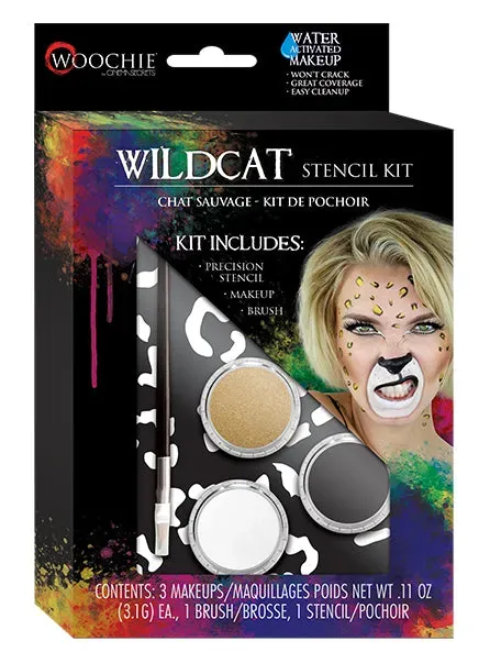 Woochie WILDCAT STENCIL KIT kit maquillage Halloween multicolore