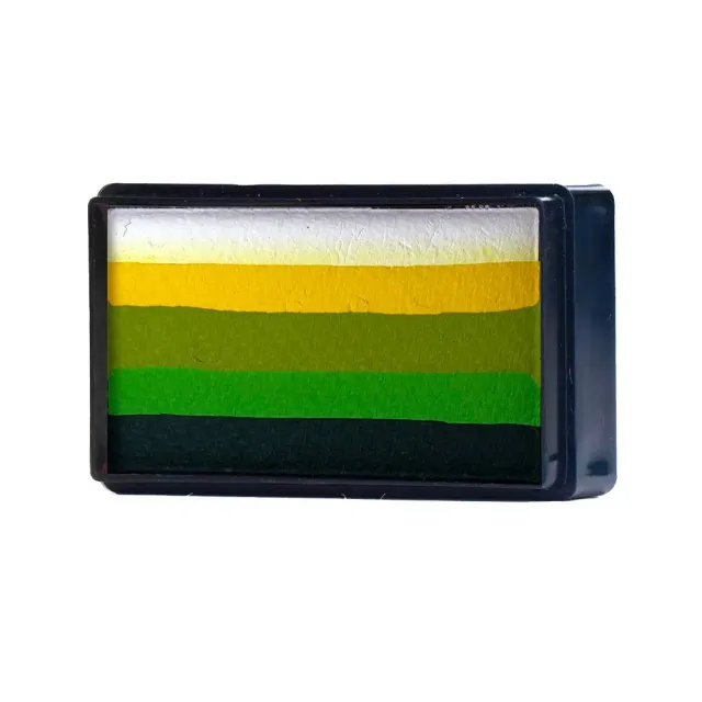 F.A.B. Light Leaf Arty Cake peinture visage 28g vert jaune