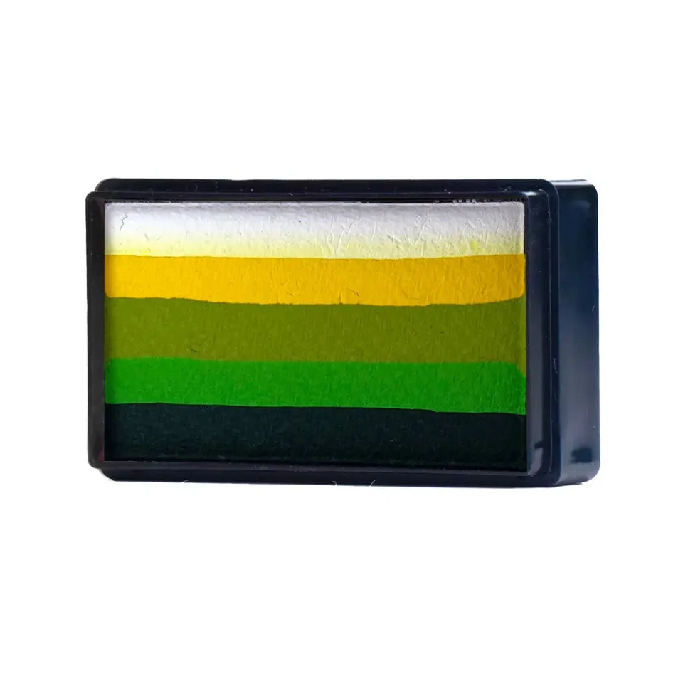 F.A.B. Light Leaf Arty Cake peinture visage 28g vert jaune