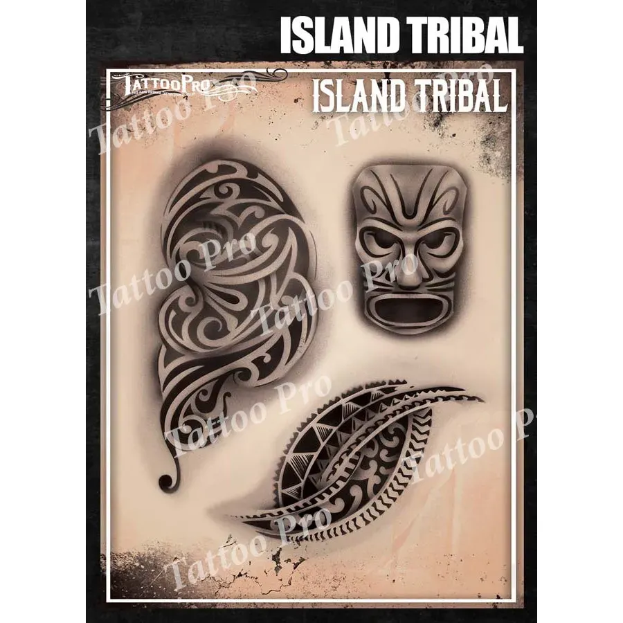 ProAiir Tattoo Pro TPS Island Tribal pochoir tatouage