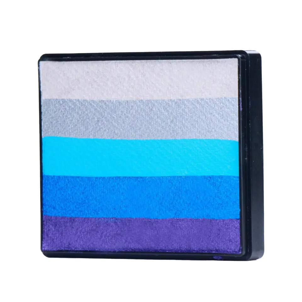 F.A.B. Midnight Rainbow Cake Fard Visage 50g Bleu Nuit