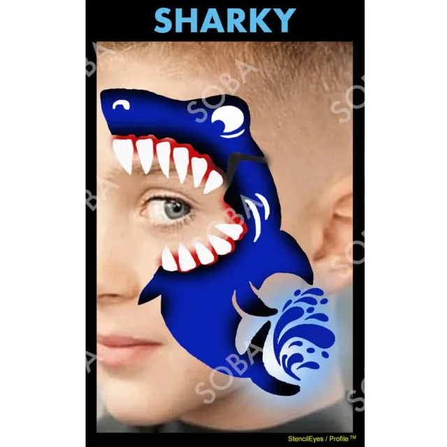 ProAiir StencilEyes Sharky pochoir taille unique requin