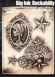 ProAiir Tattoo Pro Big Ink Rockabilly pochoir tatouage grand