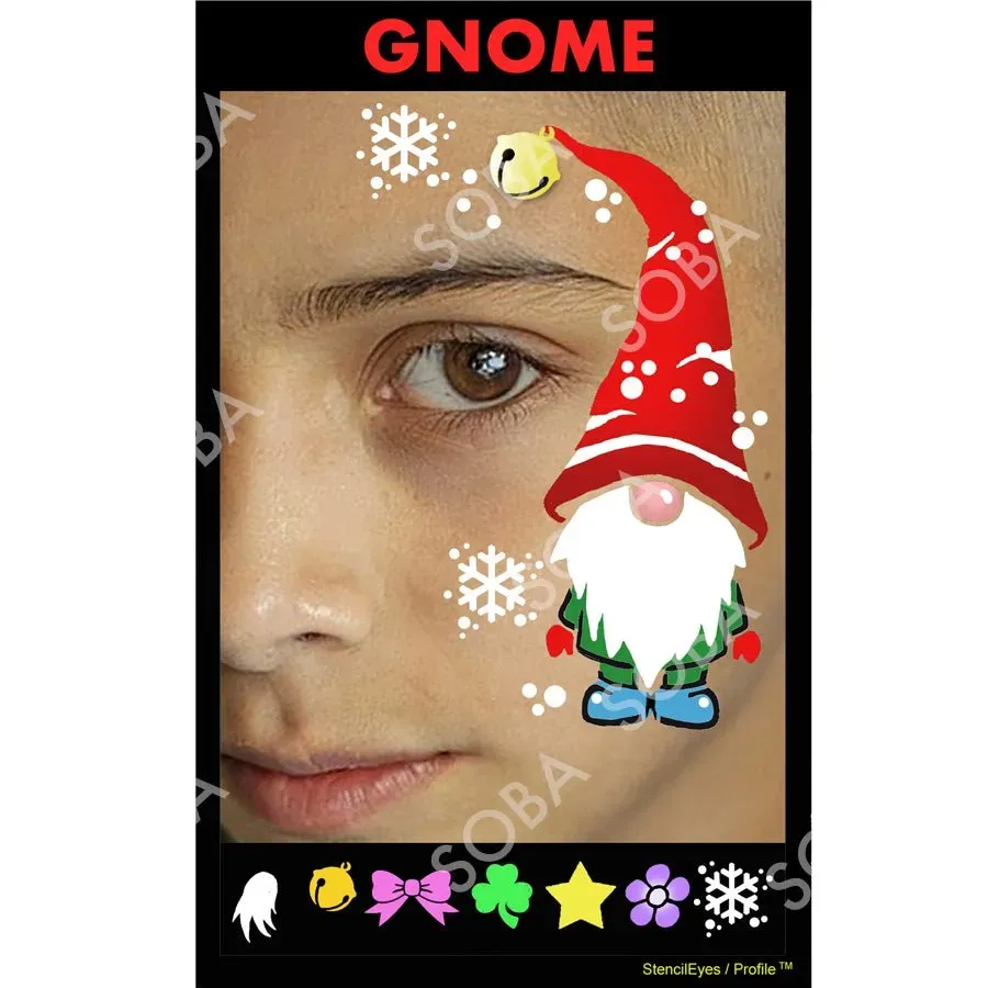 ProAiir StencilEyes Gnome pochoir visage taille unique gnome