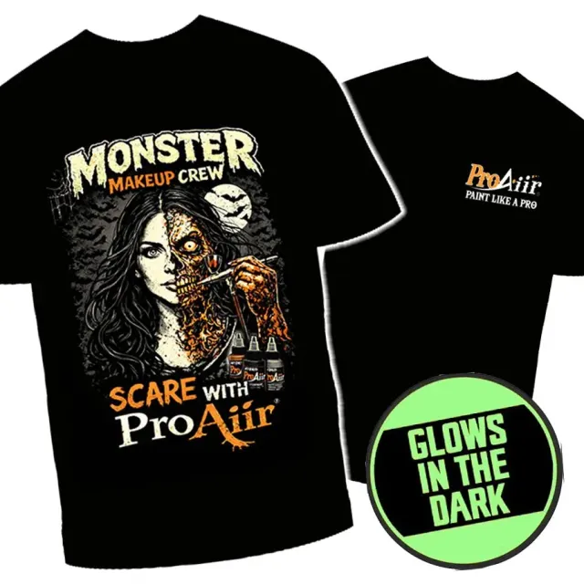 ProAiir Monster Makeup Crew t-shirt phosphorescent taille L