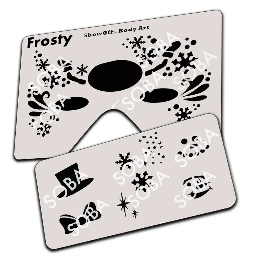 ProAiir StencilEyes Frosty pochoir visage Noël taille unique