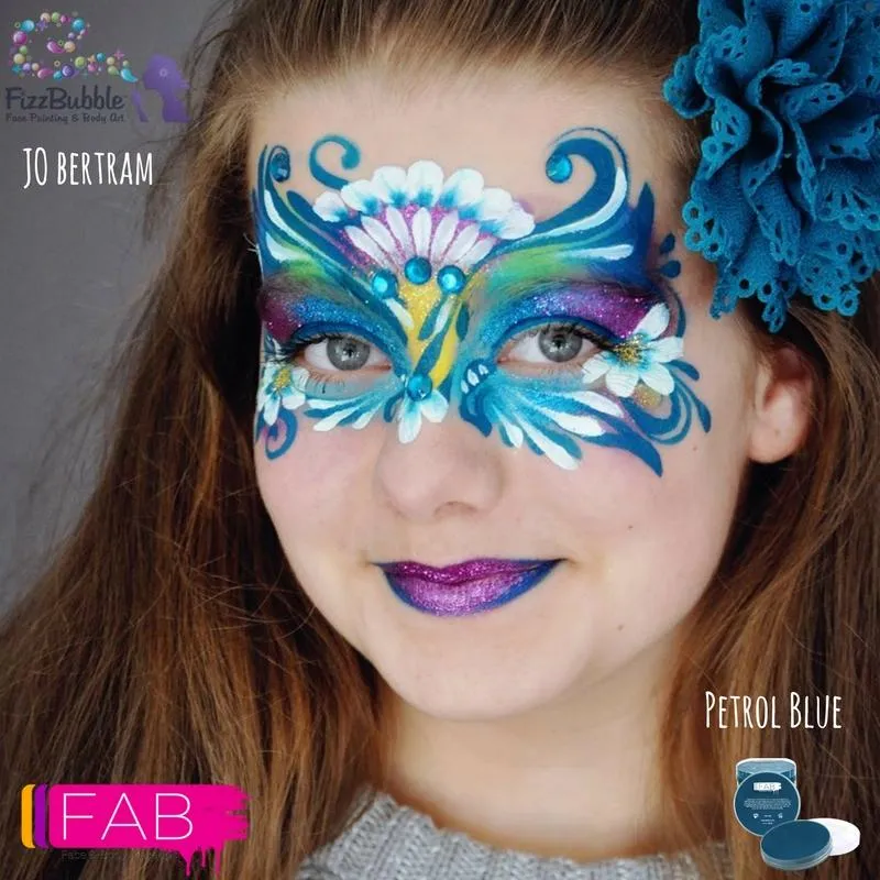 F.A.B. 173 Petrol Blue fard visage 16 g bleu-vert