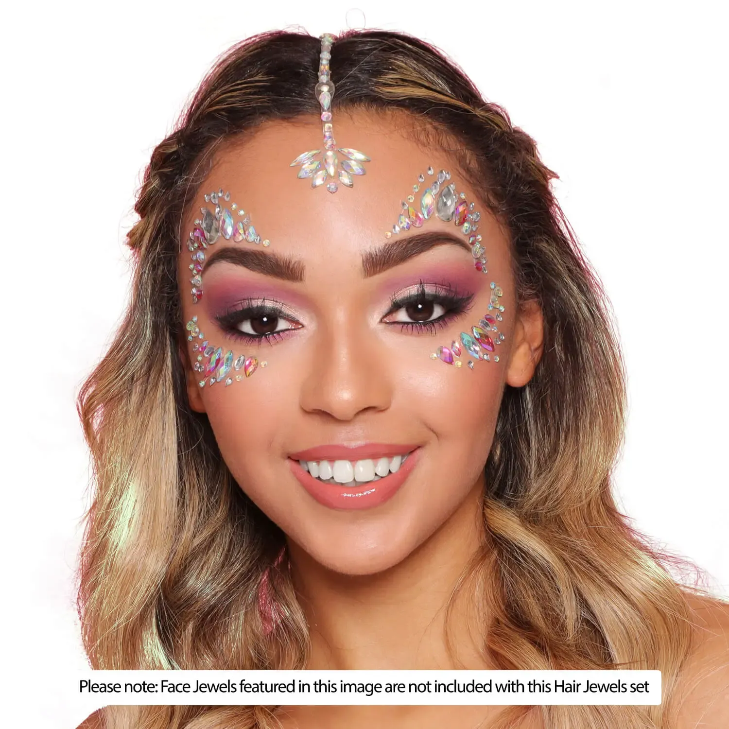 Glitter Me Up Diamond Kiss bijoux cheveux racine strass