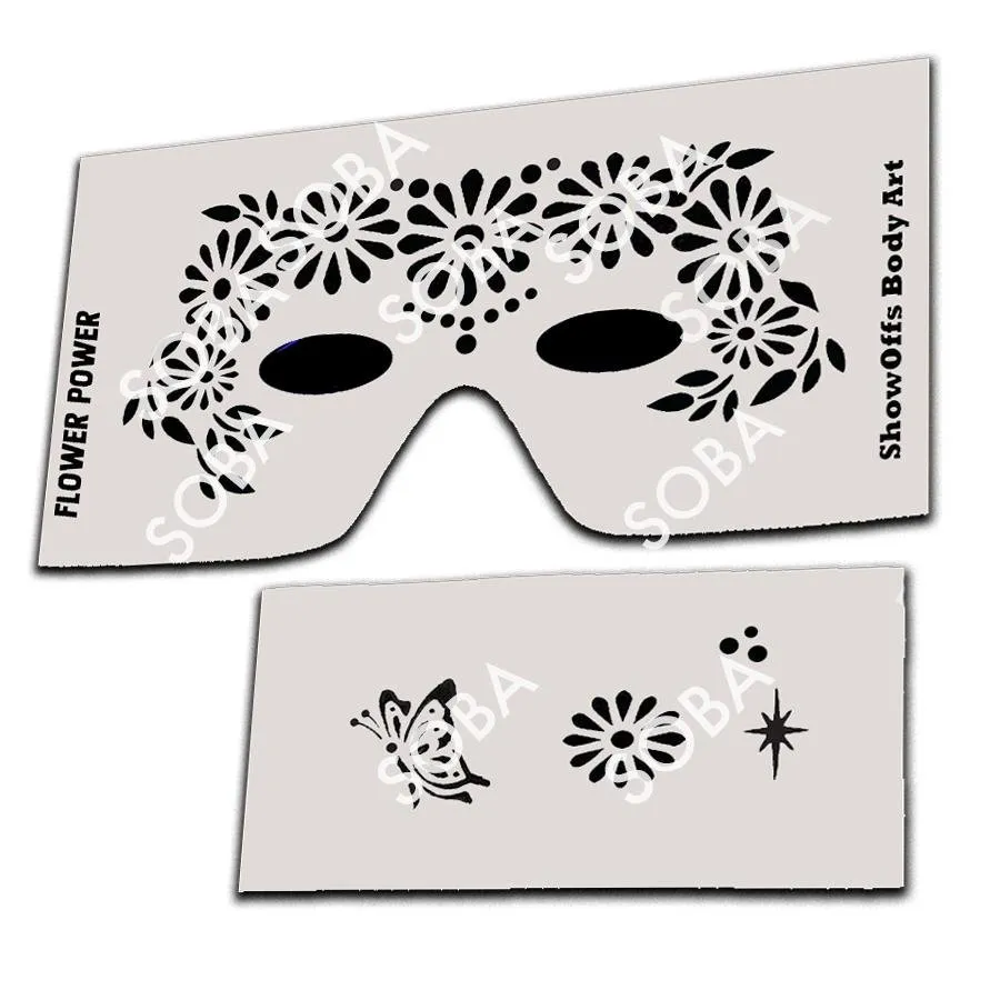ProAiir StencilEyes Flower Power pochoir fleur fille enfant