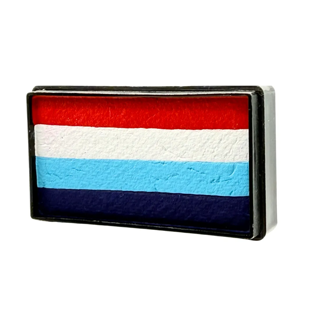 F.A.B. Arty Cake 4th Of July maquillage visage 28 g rouge blanc bleu