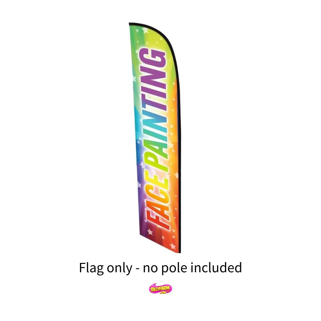 F.A.B. Bannière drapeau Face Painting enseigne stand tissu seul
