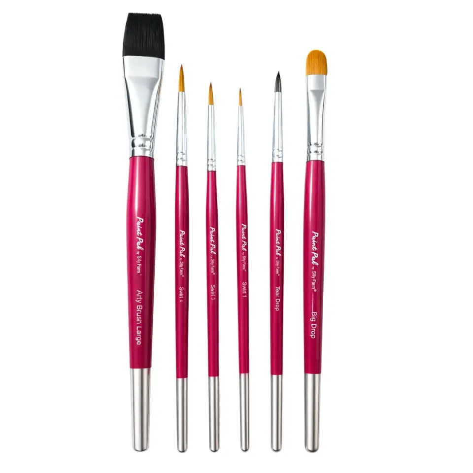 F.A.B. Paint Pal Classic Collection 6 pinceaux visage