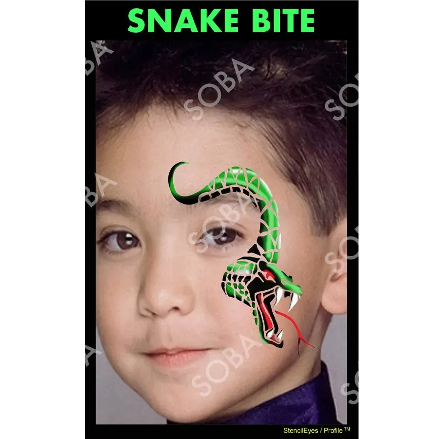 ProAiir StencilEyes Snake Bite pochoir taille unique serpent