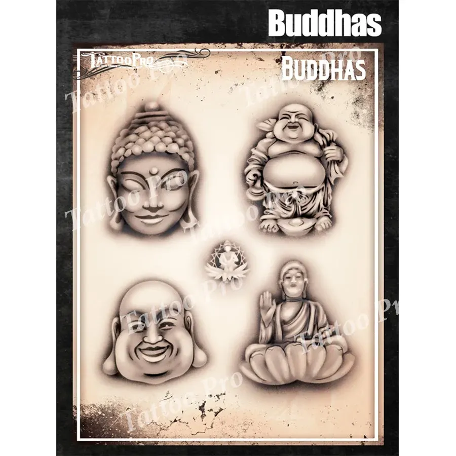 ProAiir TPS Buddah pochoir tatouage airbrush édition standard