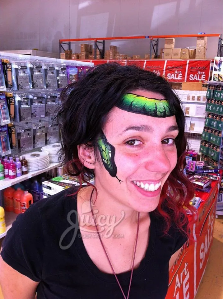F.A.B. Bright Leaf Arty Cake peinture visage 28g vert