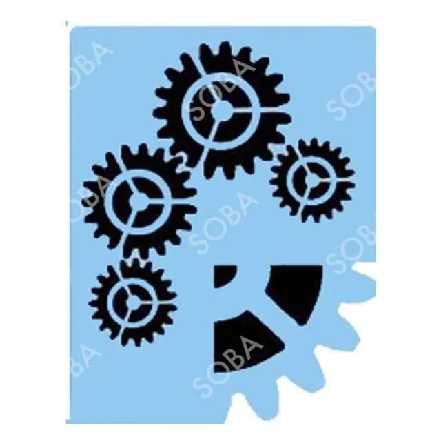 ProAiir QuickEZ QEZ34 Gears pochoir engrenages steampunk