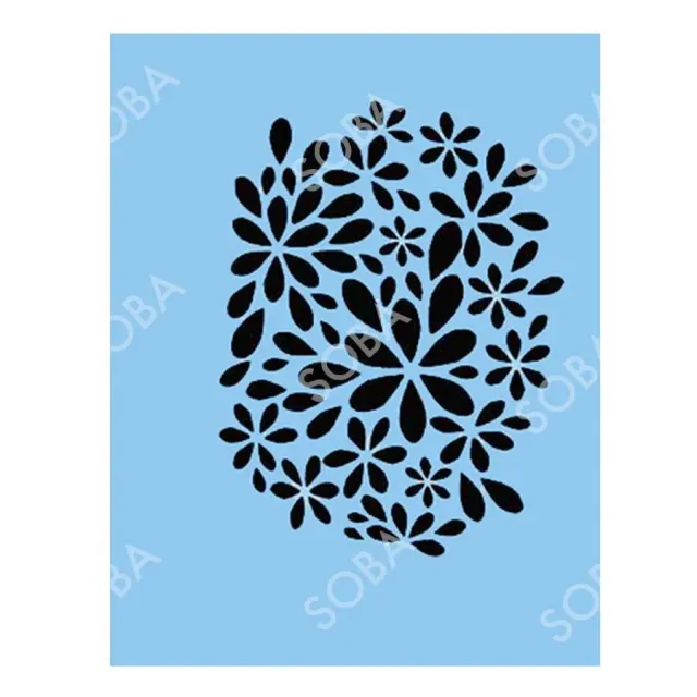ProAiir StencilEyes QEZ74 Petal Party pochoir fleur