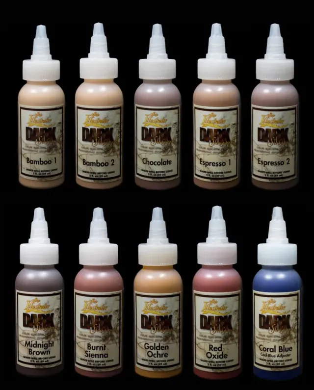 Skin Illustrator Dark Flesh Tone Palette couleurs liquides
